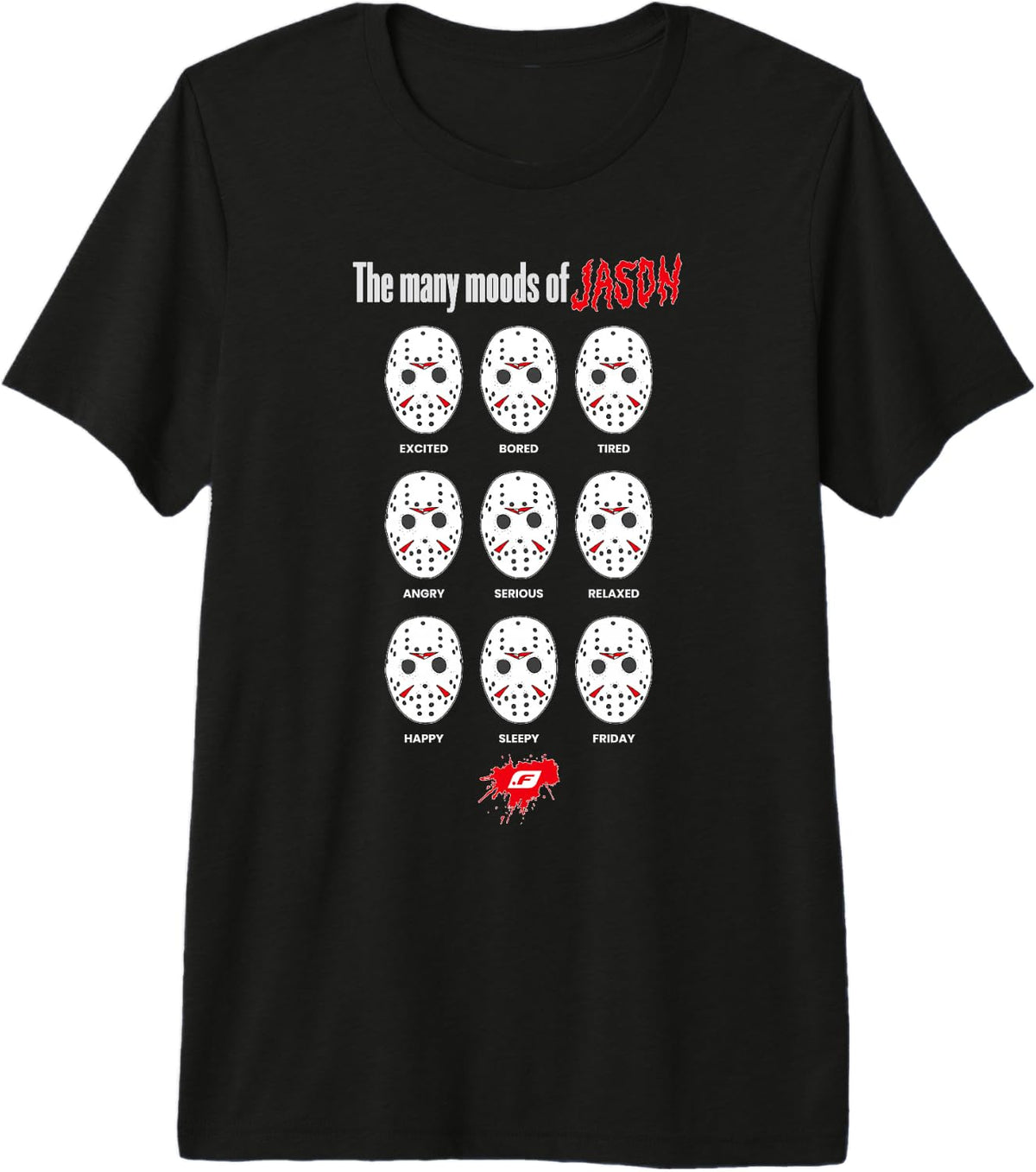 The many moods of Jason, fun designs Premium Tri-blend T-Shirt