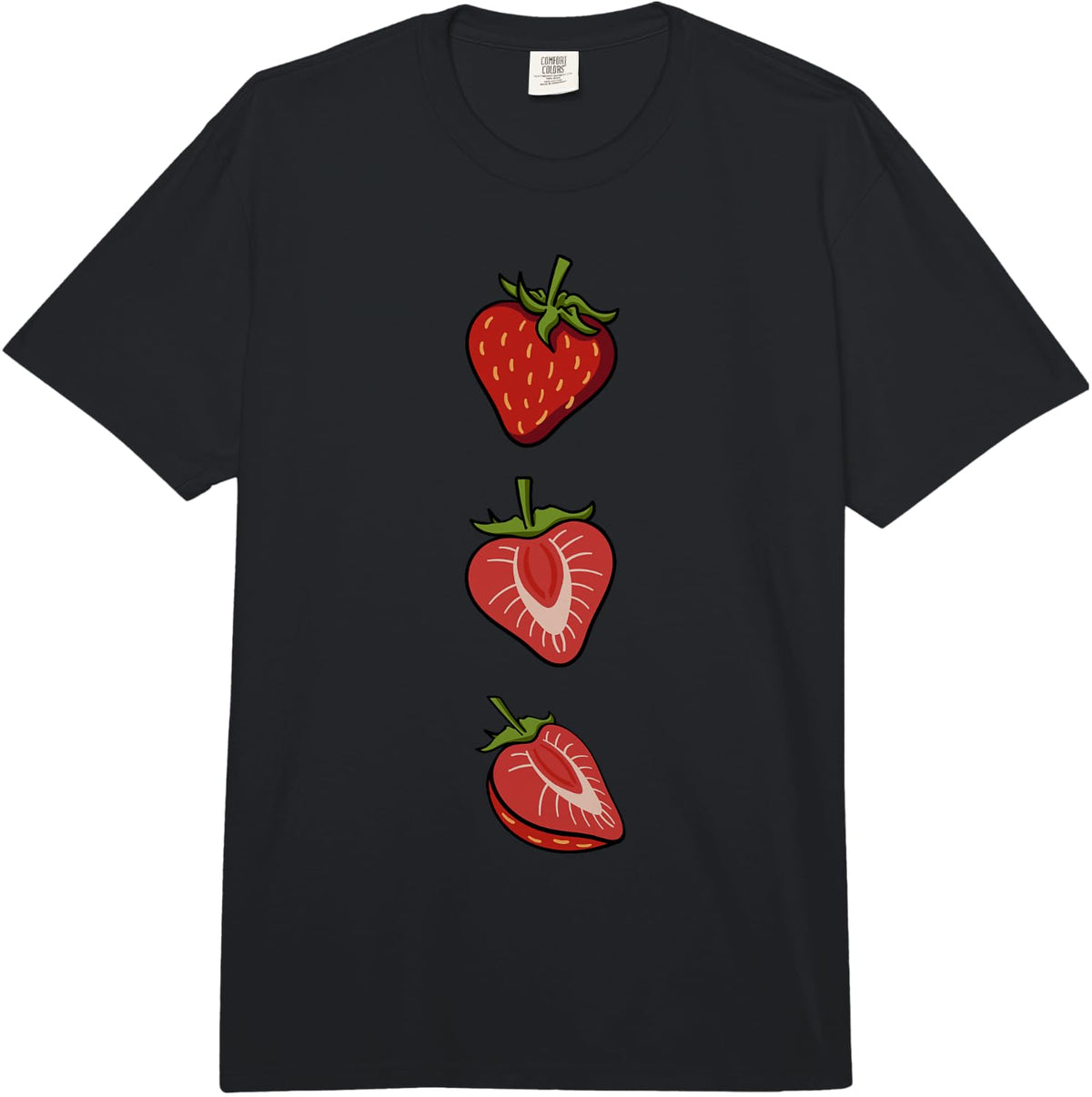 Strawberry Art Strawberries Fruitarian Berry Fruit Lover Comfort Colors Adult Heavyweight T-Shirt