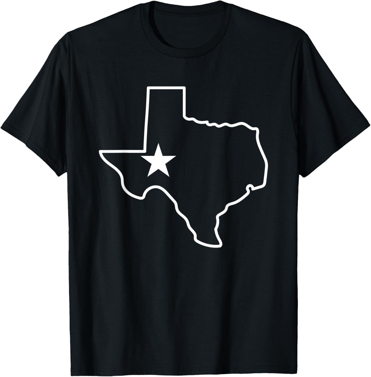 Texas State Outline map for teen girls T-Shirt