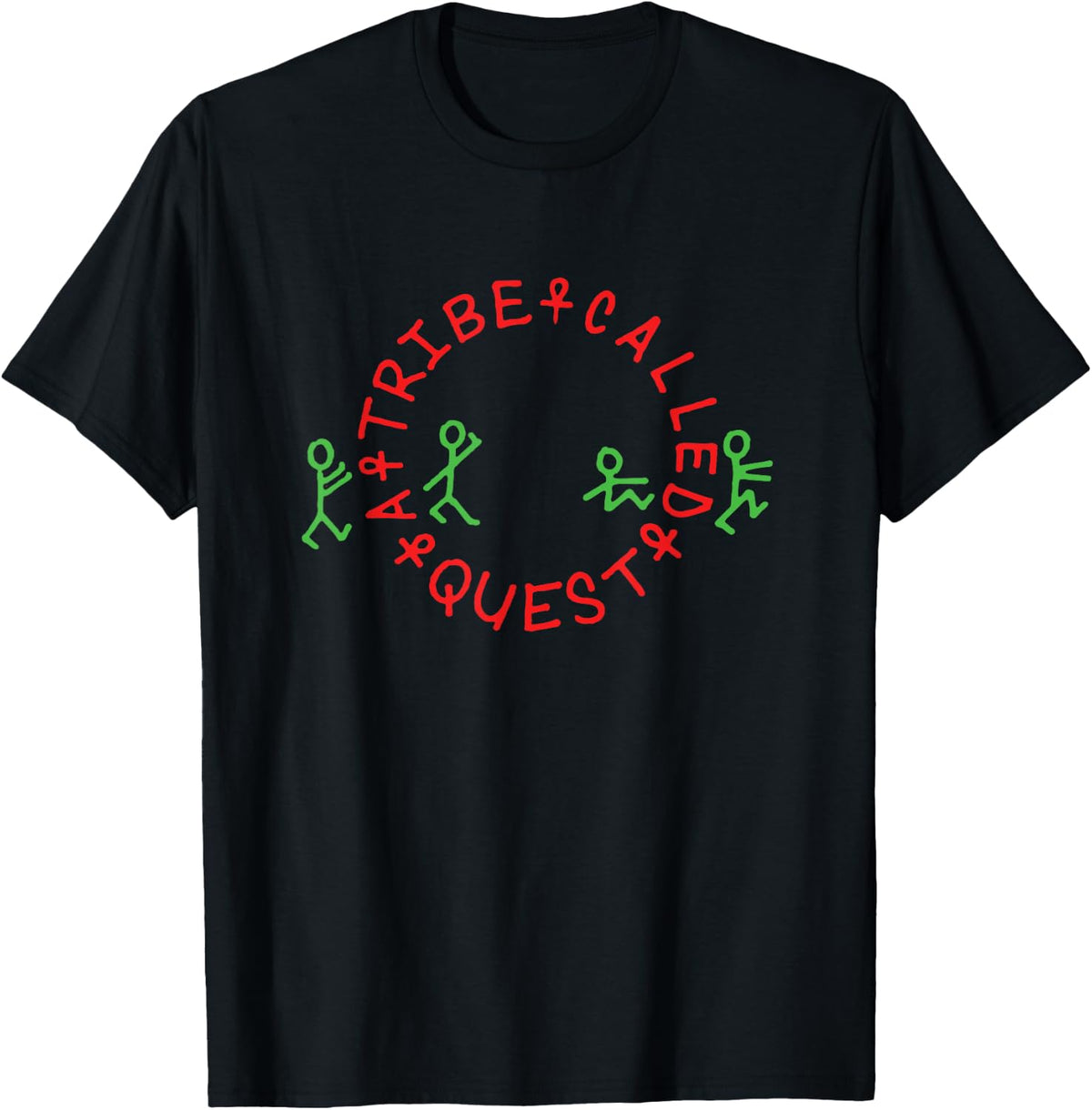 A Tribe Called Quest Official Circle Logo Black T-Shirt Small