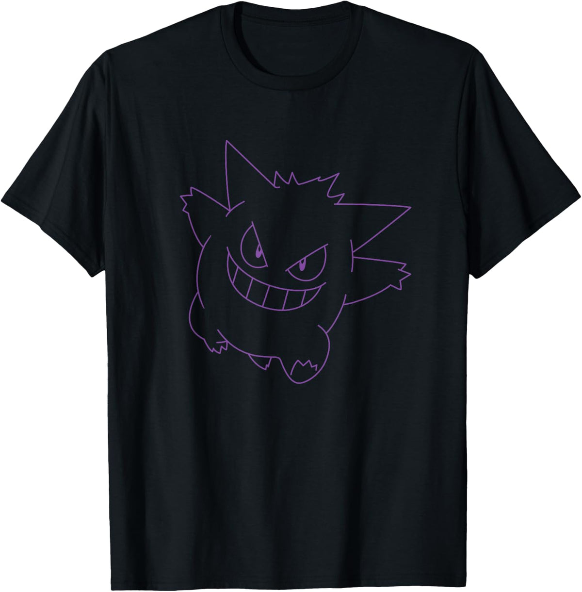Pokemon Gengar Big Face Outline T-Shirt