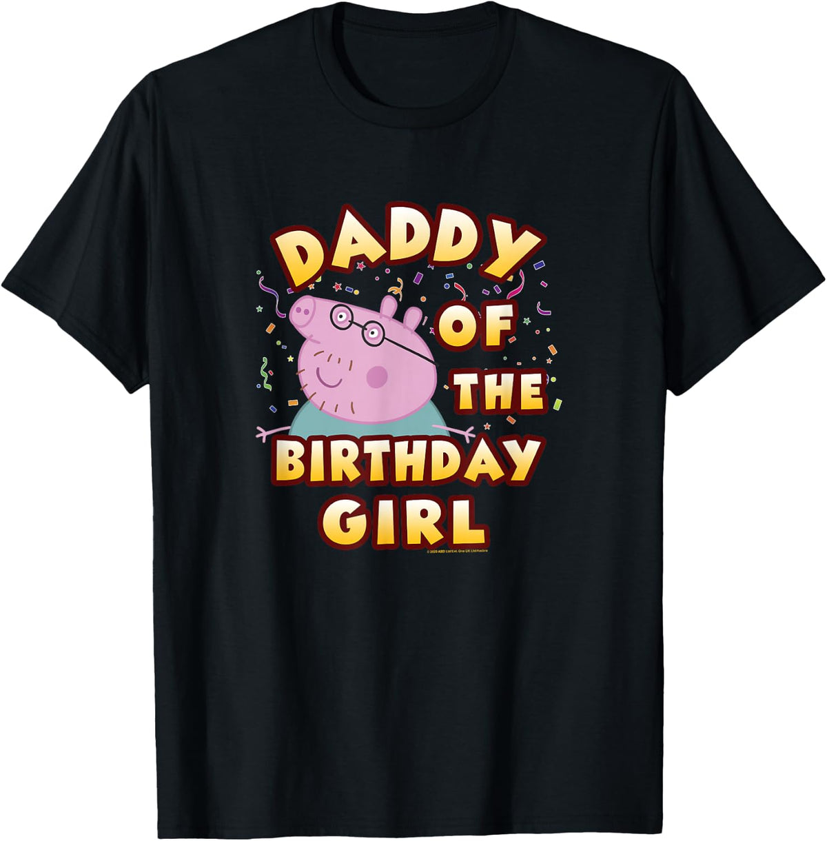 Peppa Pig Daddy of The Birthday Girl T-Shirt Small