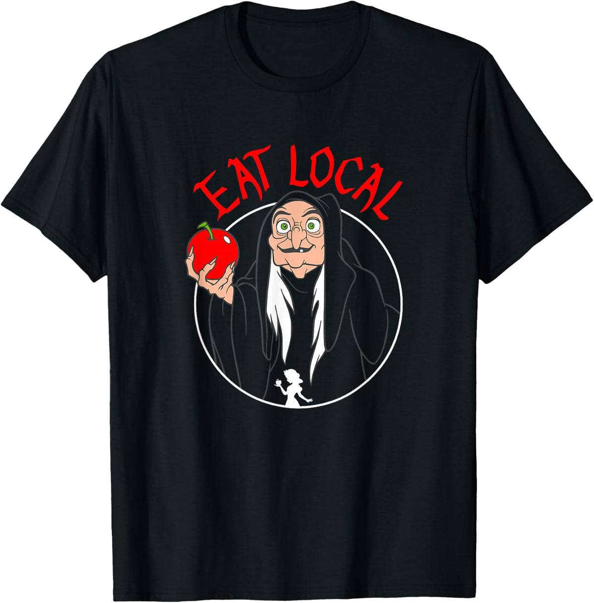 Disney Snow White Evil Queen Apple Eat Local T-Shirt