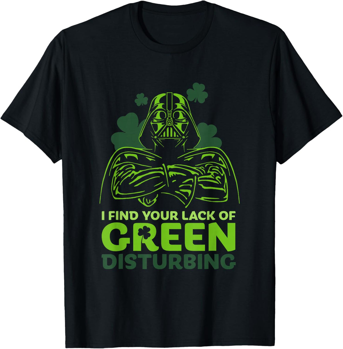 Star Wars A New Hope Holiday Darth Vader Green Clover T-Shirt