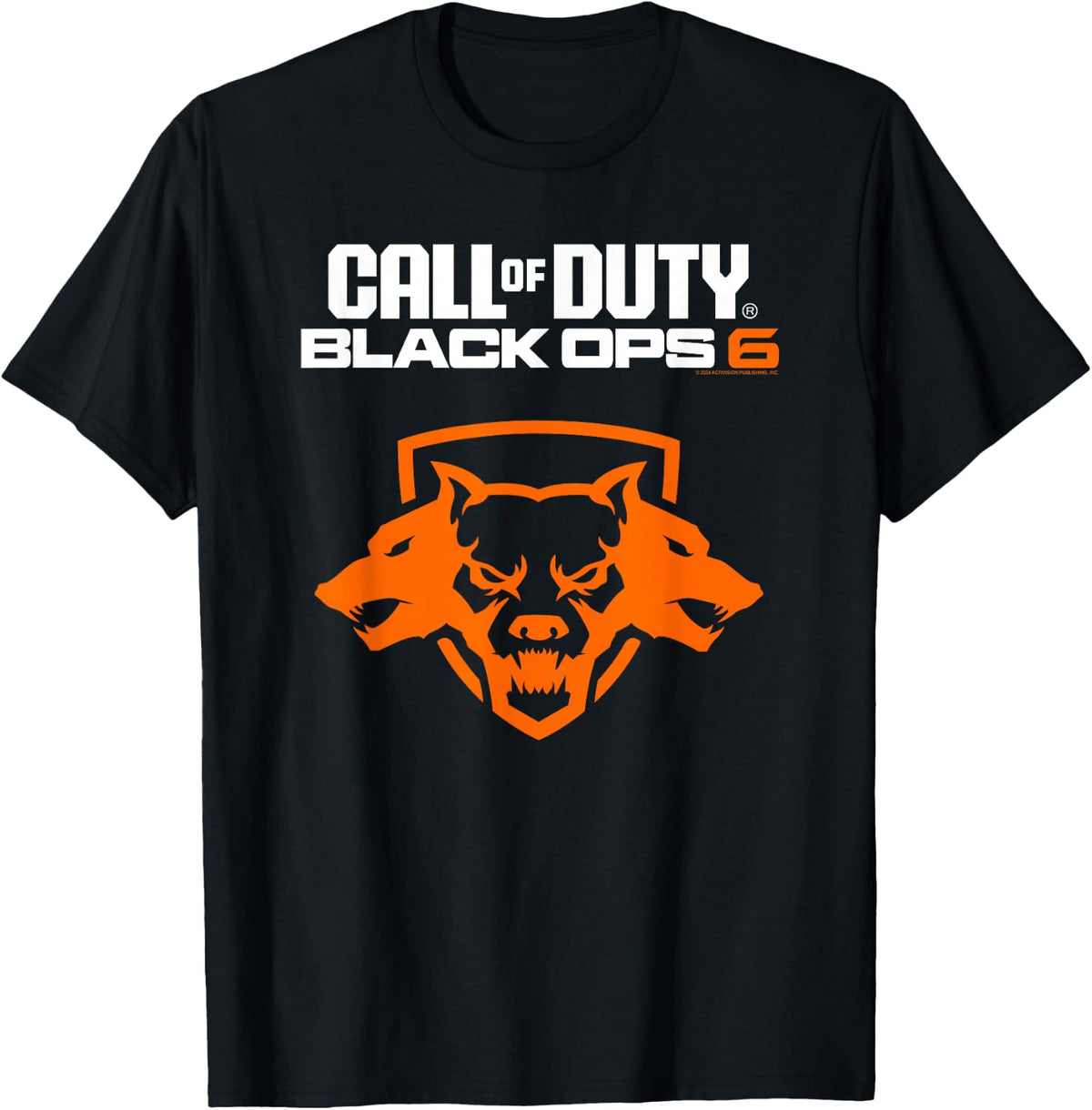 Call of Duty Black Ops 6 Orange Cerberus Video Game T-Shirt