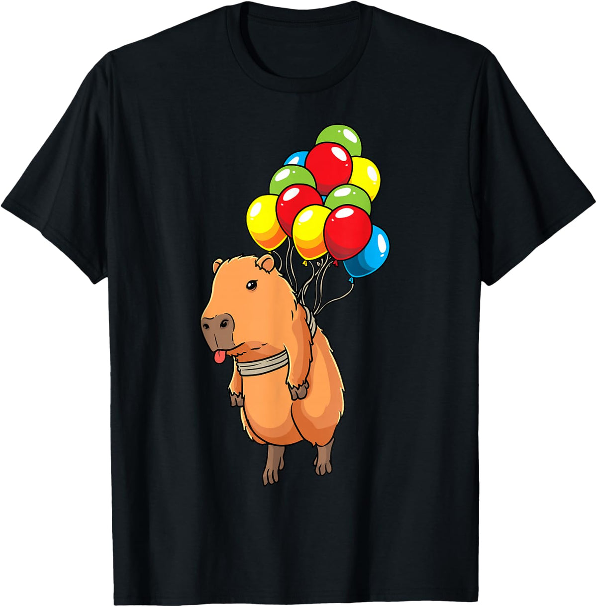Capybara Water Pig with Balloons Capybara T-Shirt