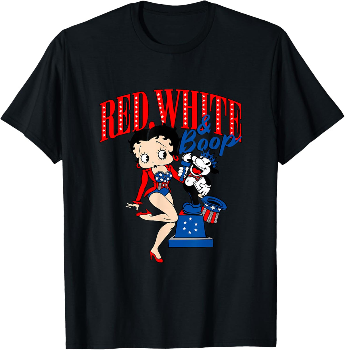 Betty Boop 4th of July Red White & Boop T-Shirt