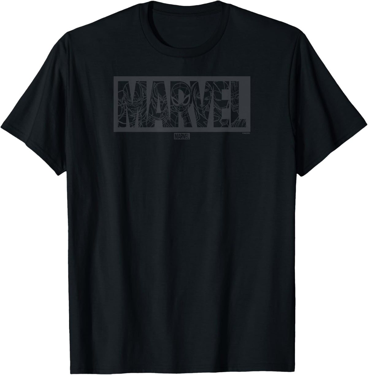 Marvel - Dark Monochrome Logo T-Shirt