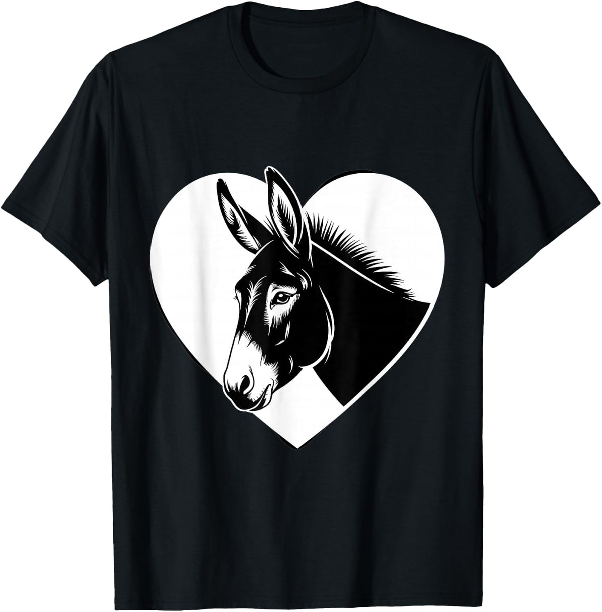 Donkey Lover Wildlife Motif Donkey Animal Graphic T-Shirt