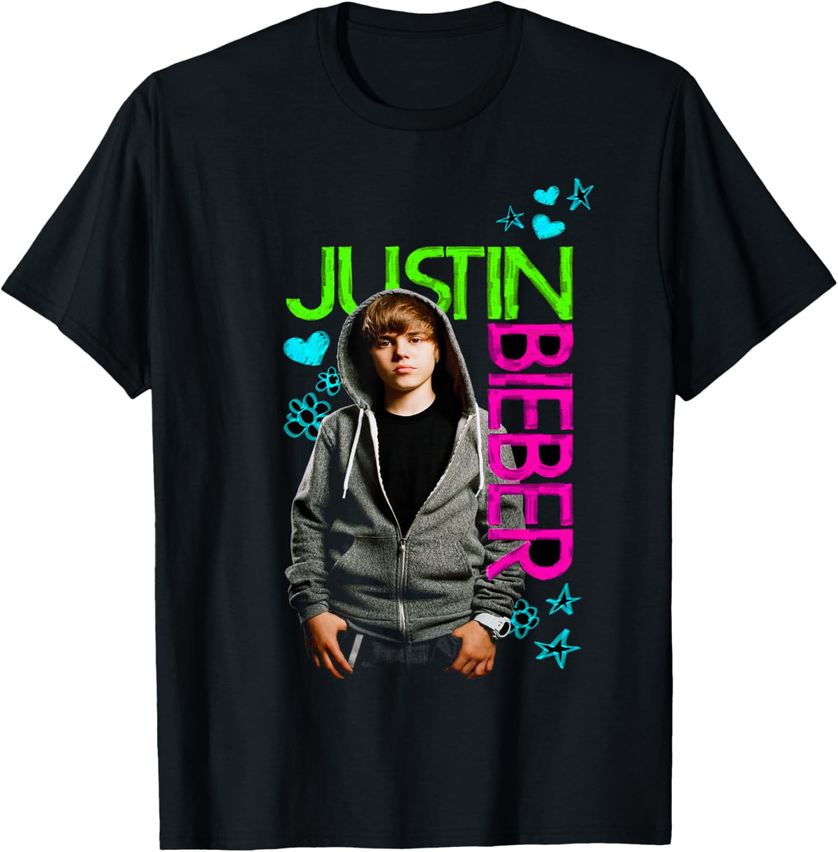 Official Justin Bieber Black T-Shirt Small