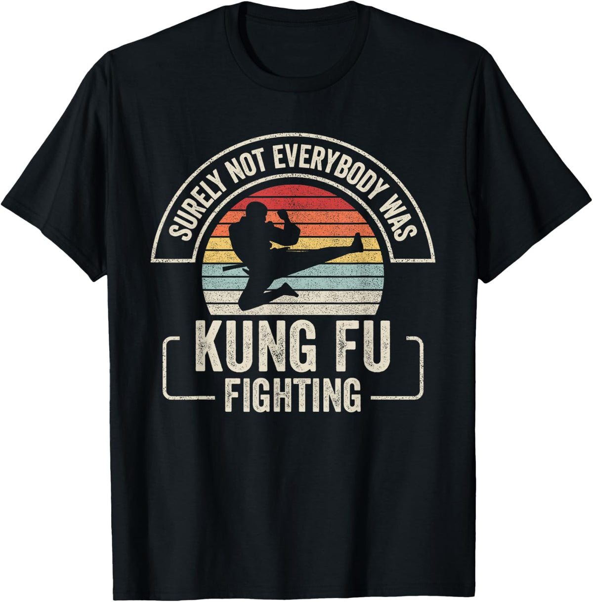 Retro Vintage Surely Not Everybody was Kung Fu Fighting T-Shirt