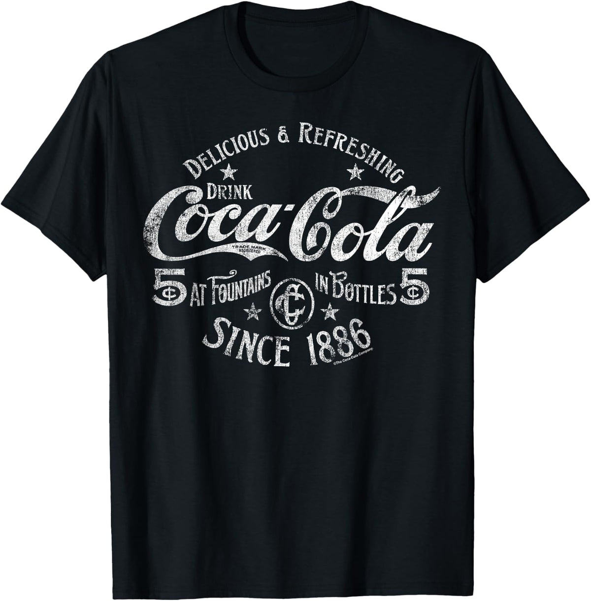 Coca-Cola Delicious And Refreshing Distressed Sale Sign Logo T-Shirt