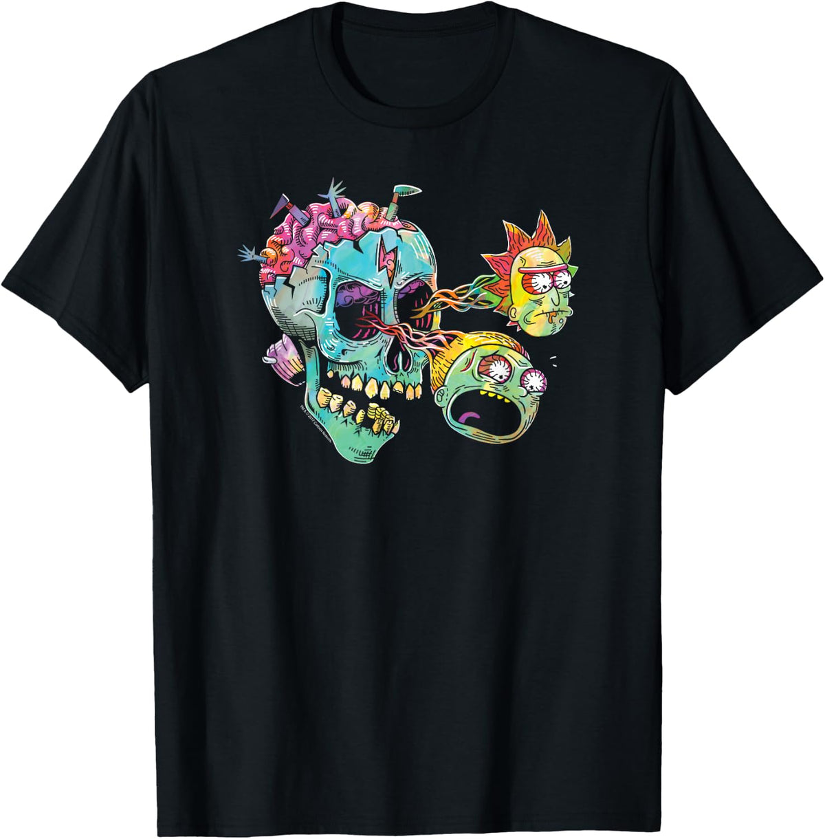 Rick and Morty Rick and Morty as Eyeballs T-Shirt Small