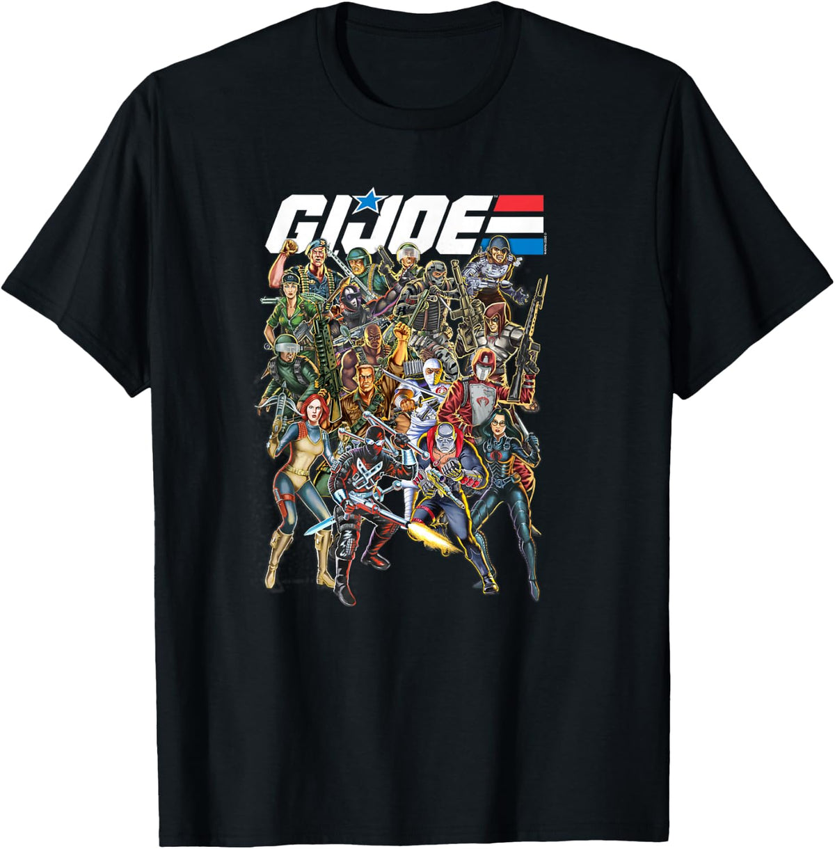 G.I. Joe A Real American Hero Vintage Character Mashup T-Shirt