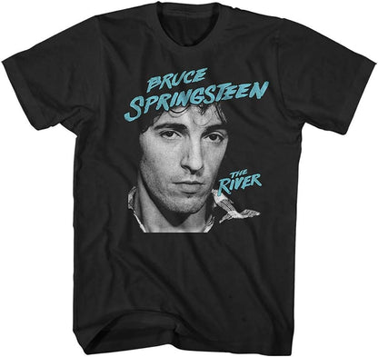 Bruce Springsteen Men's River 2016 Slim Fit T-Shirt Black