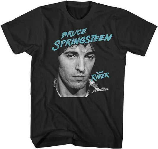 Bruce Springsteen Men's River 2016 Slim Fit T-Shirt Black