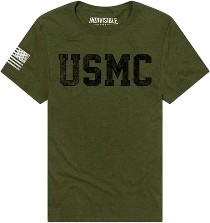 Popfunk Marines USMC Faded Indivisible Men's Ring-Spun T-Shirt