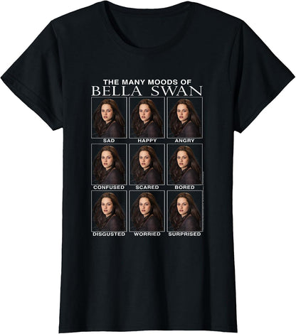Twilight Saga The Many Moods of Bella Swan Meme Movie T-Shirt