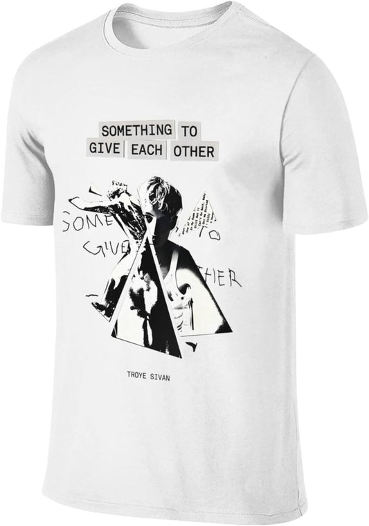 Shirt for Men Summer Cotton T Shirts Crew Neck Tops Tee Tshirts Sweatshirt Short Sleeve T-Shirts