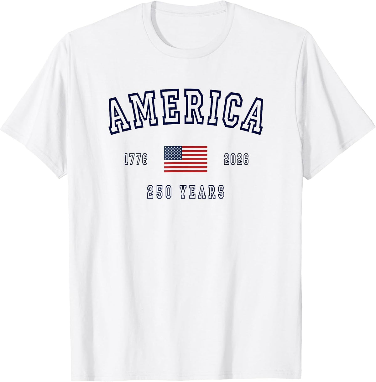 America 250 Years July 4th 1776 2026 USA United States Flag T-Shirt