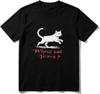 Cotton T-Shirt Running Rabbit Whose Yours Casual Soft Crewneck Top