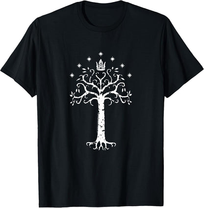 LOTR Gondor Tree Illustration Fantasy Movie T-Shirt