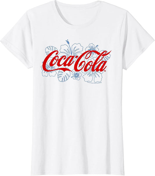 Coca-Cola Hawaiian Floral Logo T-Shirt