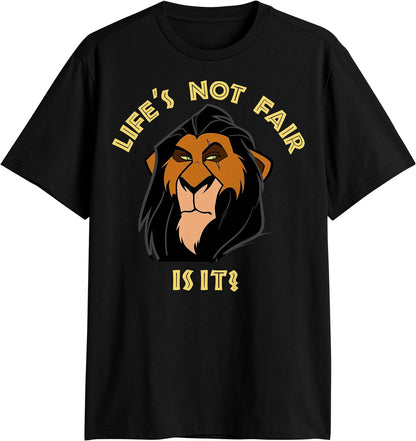 Disney Lion King Scar Life's Not Fair is It? T-Shirt