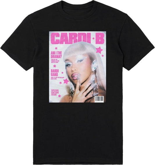Cardi B Unisex Adult Cardi B Aitd Magazine T-Shirt
