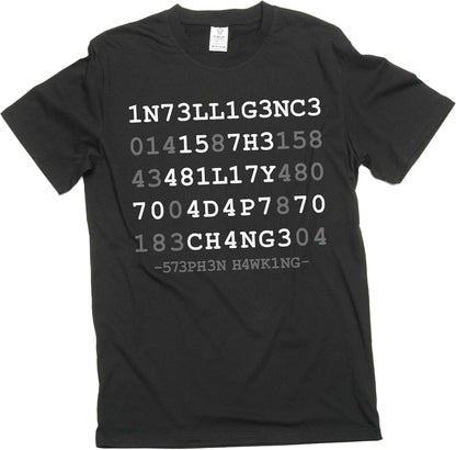 Men's Intelligence is The Ability to Adapt to Change Tee Shirt Science Geek Shirt