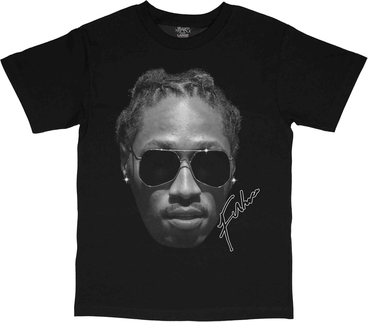 Future Rapper Face Streetwear Vintage Style T-Shirt Black
