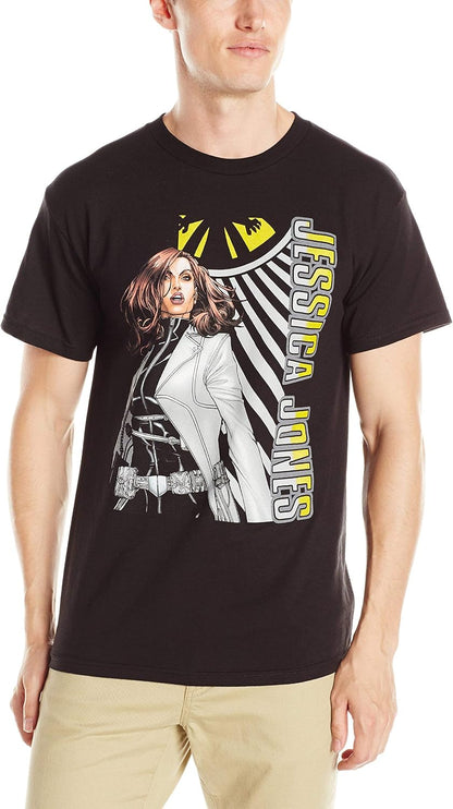 Marvel Men's Jessica Shield T-Shirt