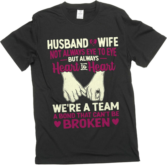 Silver Lake T-shirts Men's Husband and Wife T-Shirt Couple Valentine's Day Relationship