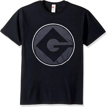 Despicable Me Men's Minions Gru Logo Funny Graphic Tee