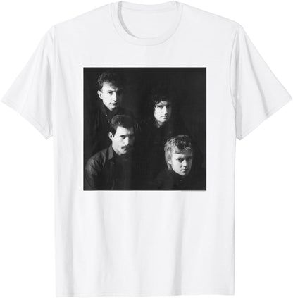 Queen Official Band Promo B&W Vintage Photo T-Shirt