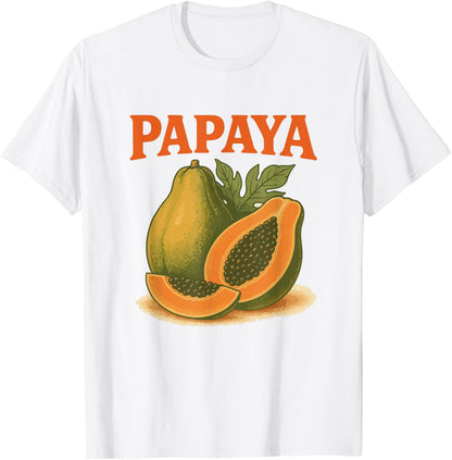Papaya Retro Vintage Halloween Tropical Fruit Costume T-Shirt