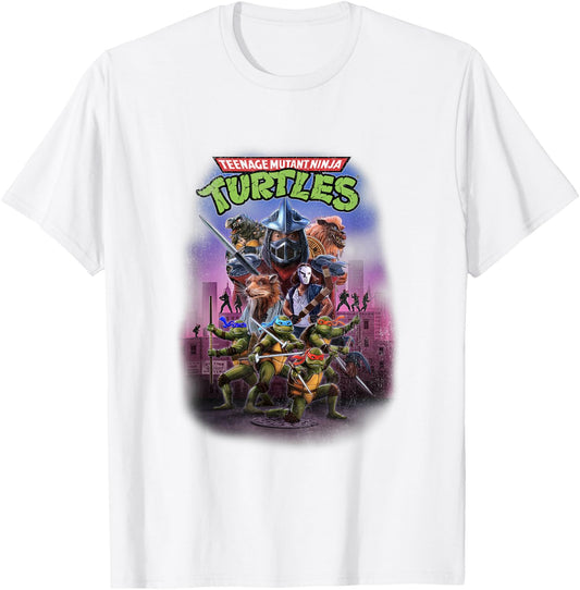 Teenage Mutant Ninja Turtles Characters in Action T-Shirt