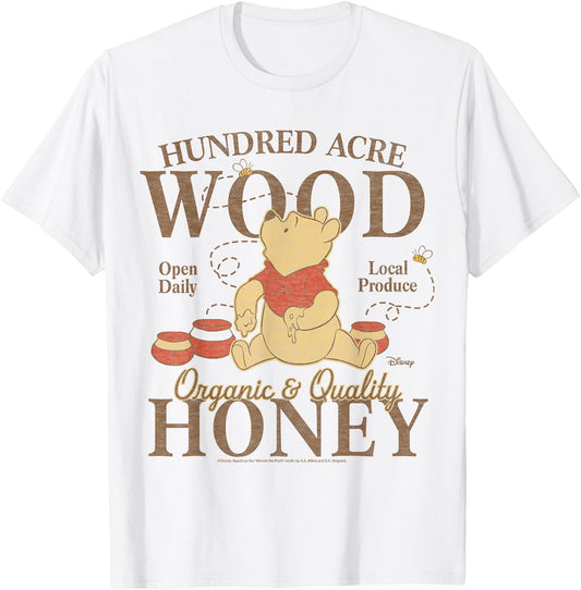 Winnie The Pooh - Hundred Acre Wood Pooh Organic Honey T-Shirt