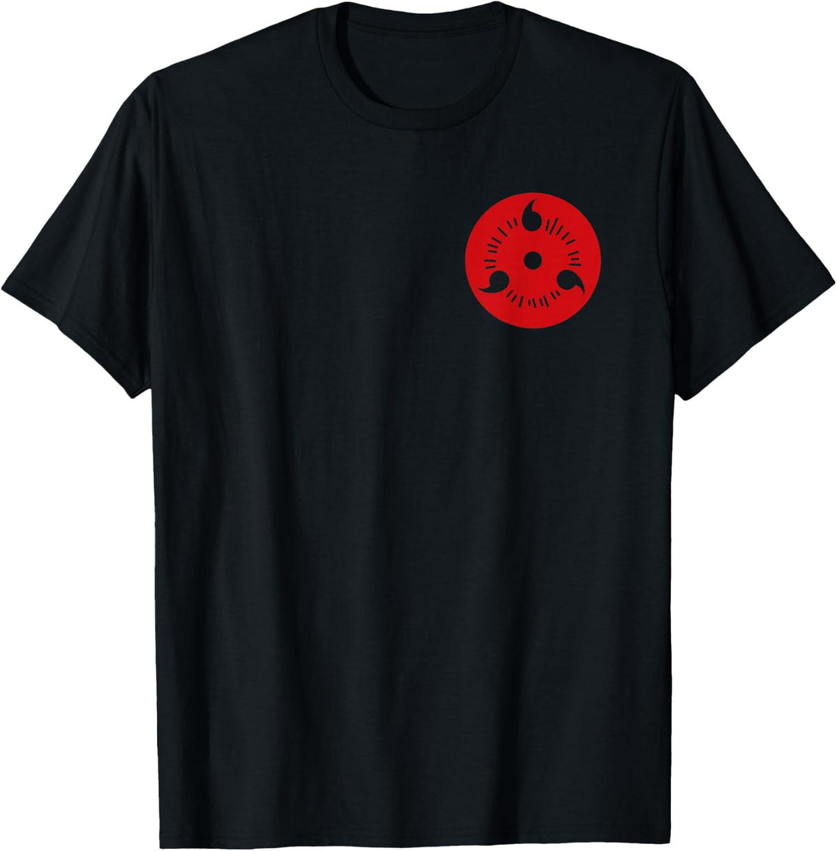 Naruto Shippuden Front and Back Sasuke Sharingan Anime T-Shirt