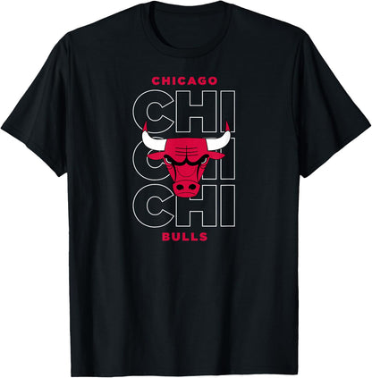 NBA - Chicago Bulls Stacked City Logo T-Shirt