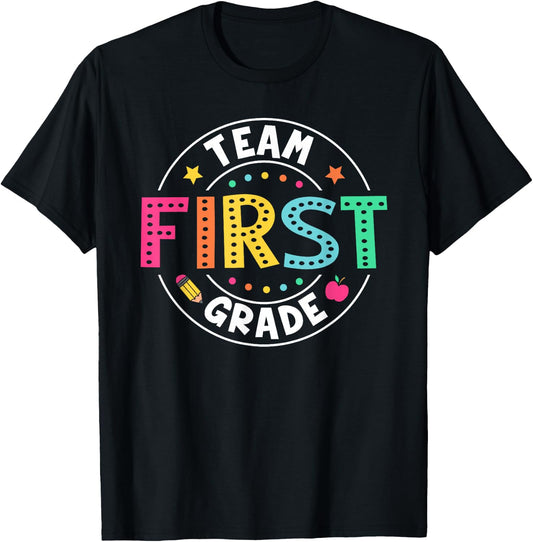 Team First Grade Teacher Kids Back To School 1st Grade Squad T-Shirt