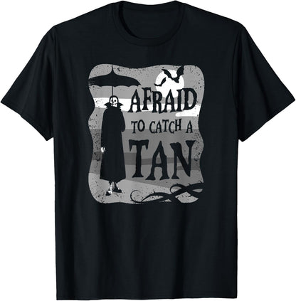 Summer Goth Afraid to Catch A Tan at The Beach T-Shirt