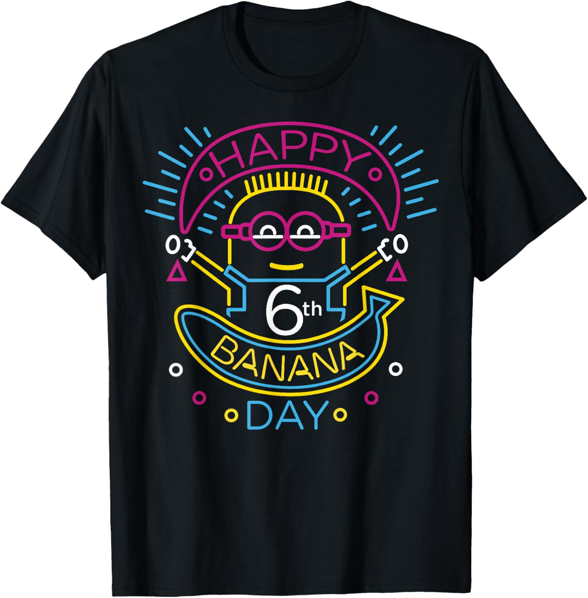 Despicable Me Minions Happy 6th Banana Day T-Shirt