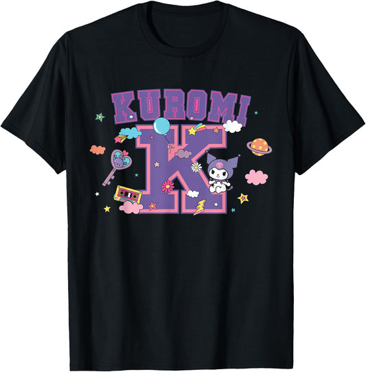 SANRIO Kuromi Varsity Letter K T-Shirt