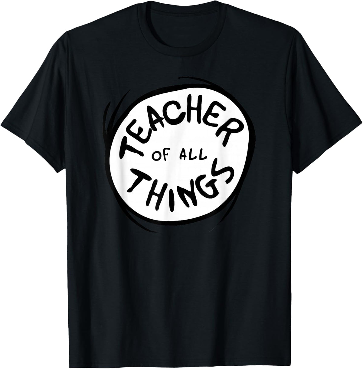 Dr. Seuss Teacher of All Things Red Emblem T-Shirt