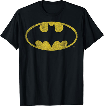 DC Comics Batman Distressed Classic Logo Short Sleeve T-Shirt