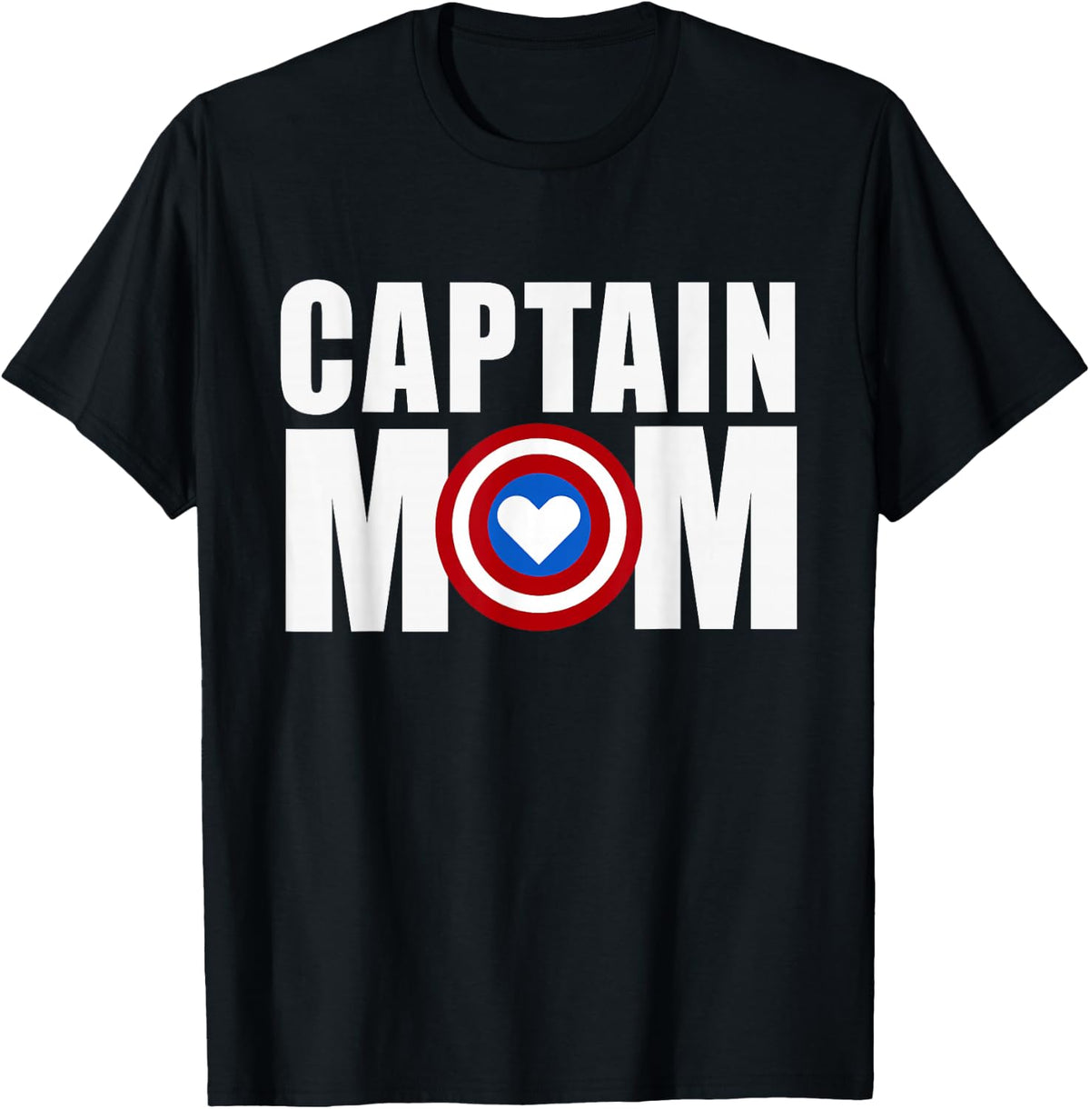 Funny Captain Mom Superhero Mother's Day 2022 T-Shirt Small