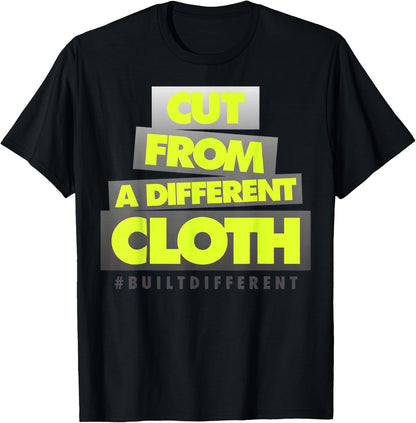Neon Yellow Black Cool Grey Graphic Match T-Shirt