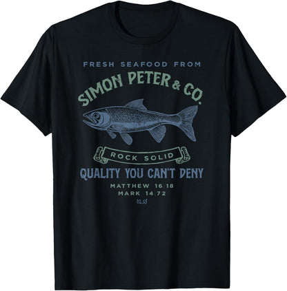 Simon Peter Seafood Funny Christian T-Shirt