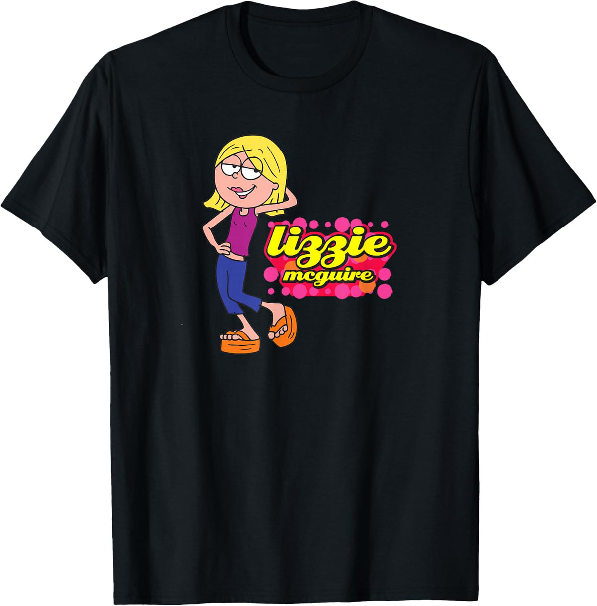 Disney Lizzie McGuire Animated Lizzie Pose T-Shirt Small